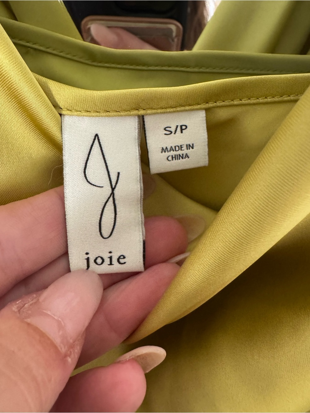 Joie Satin Cowl Maxi Dress in Chartreuse - Picture 2 of 3